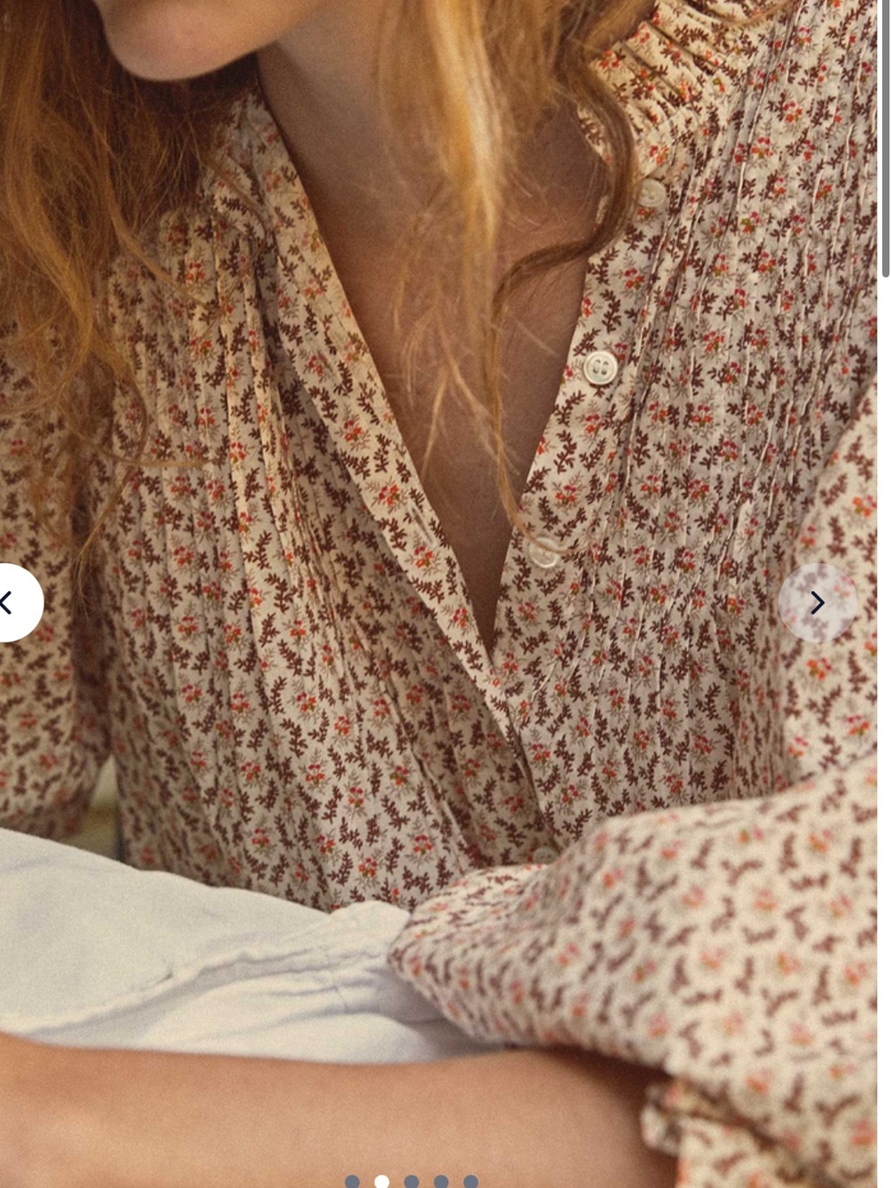 Doen Hadley Dress in Cream Winter Ditsy - Picture 3 of 11